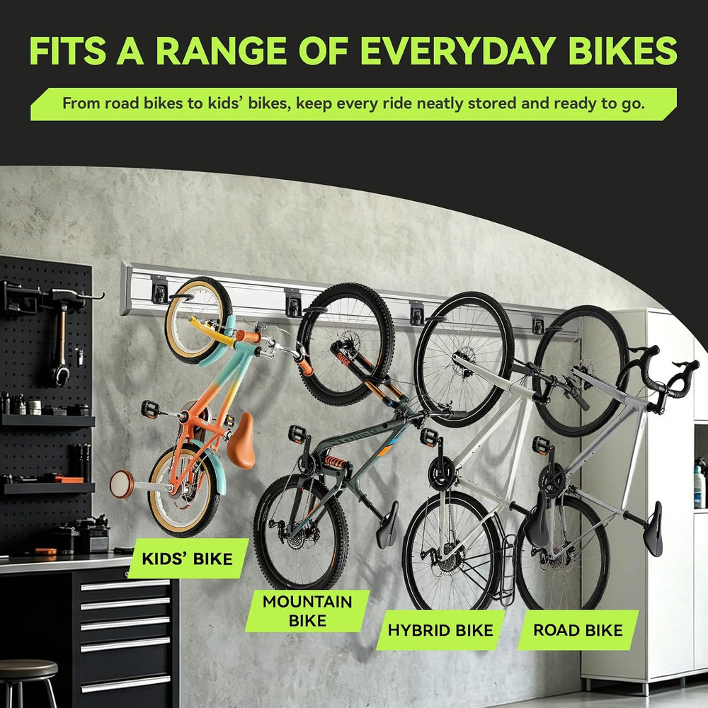 Locking Bike Storage Hooks Compatible with Gladiator GearTrack & GearWall...