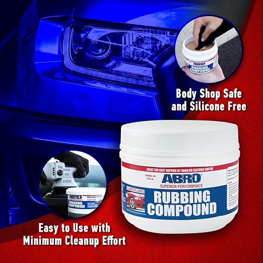 ABRO Superior Performance Rubbing Compound, 32 oz., Buffing Compound