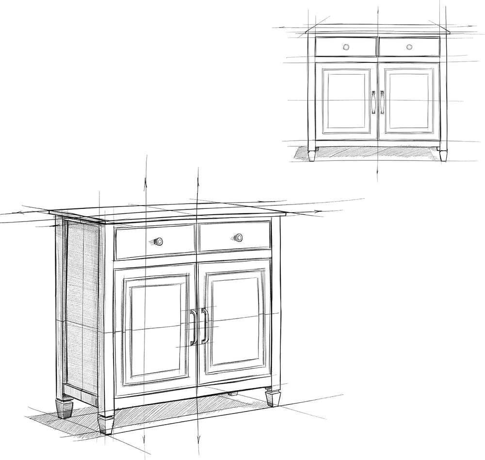 SIMPLIHOME Connaught 40" Wide Solid Wood Cabinet in Fog Grey