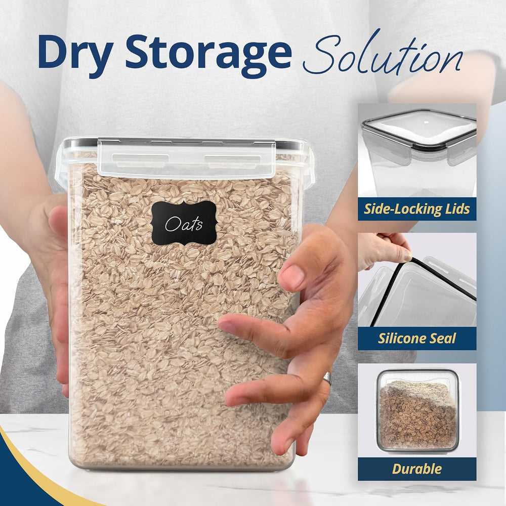 Reli. 5.2L Airtight Food Storage Containers with Lids (4 Sets) | Kitchen Orga...