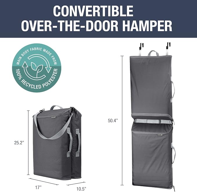 CleverMade Convertible Laundry Hamper Bag