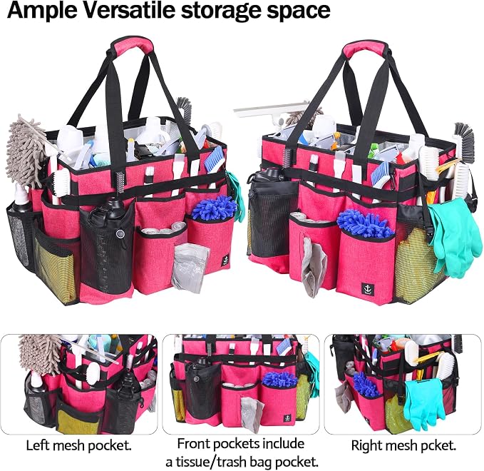 Extra Large Rolling Cleaning Caddy Bag