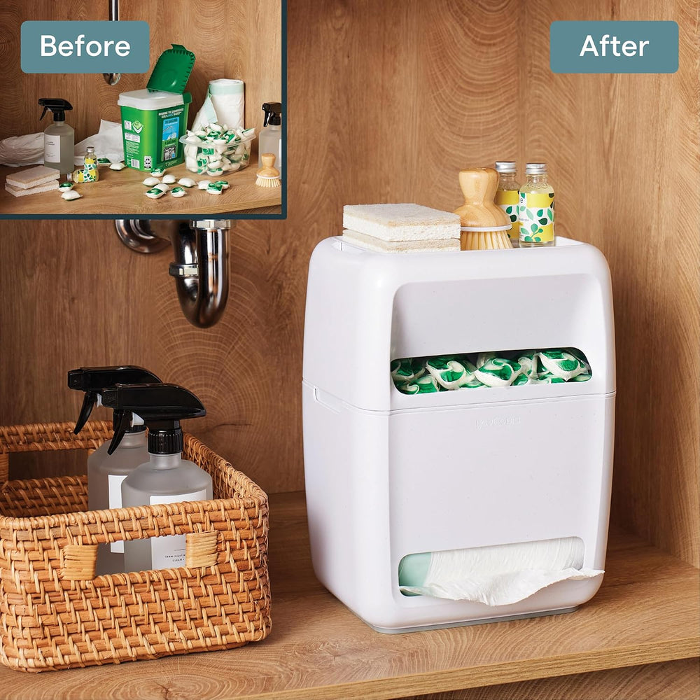 YouCopia SinkSuite Bag & Pod Dispenser, Standing Garbage Bag and Dishwash...