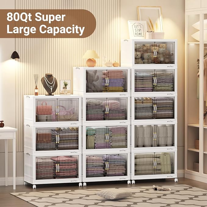 BROVIEW 320Qt Stackable Storage Bins