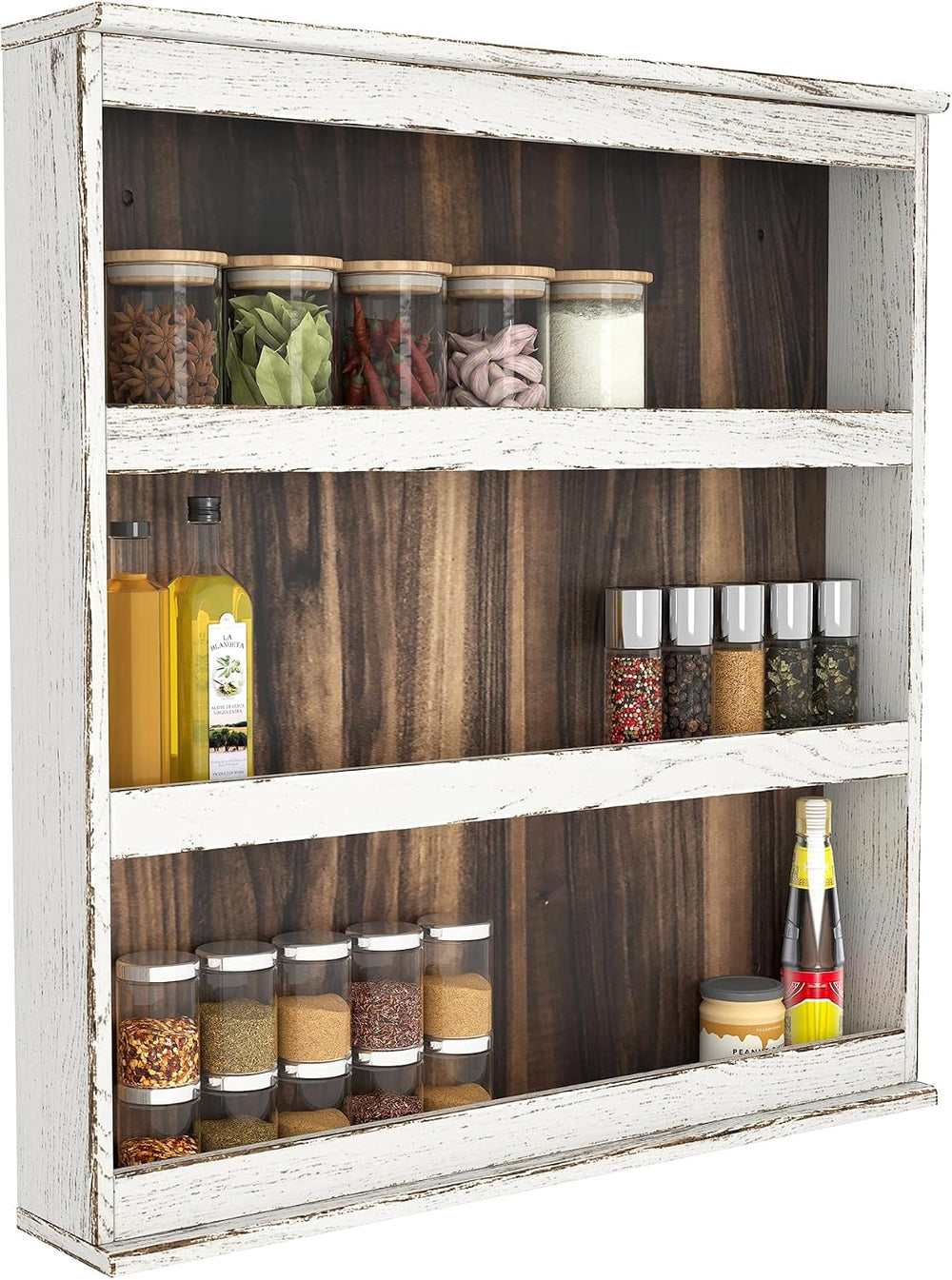 Nisorpa 3 Tier Spice Rack Wall Mount,19.68 x 3.35 x 21.25 Inches