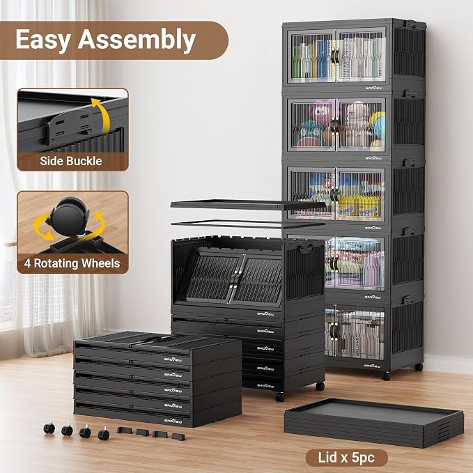 BROVIEW 600Qt Stackable Storage Bins