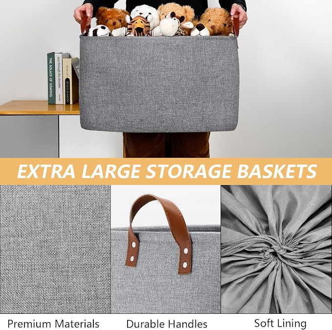 DULLEMELO Extra Large Grey Basket