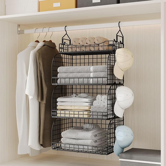 HapiRm Hanging Closet Organizer Storage