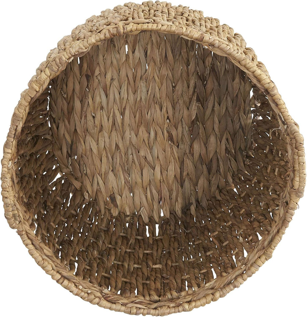 Household Essentials Tall Wicker Floor Basket, Woven Decorative Basket with H...