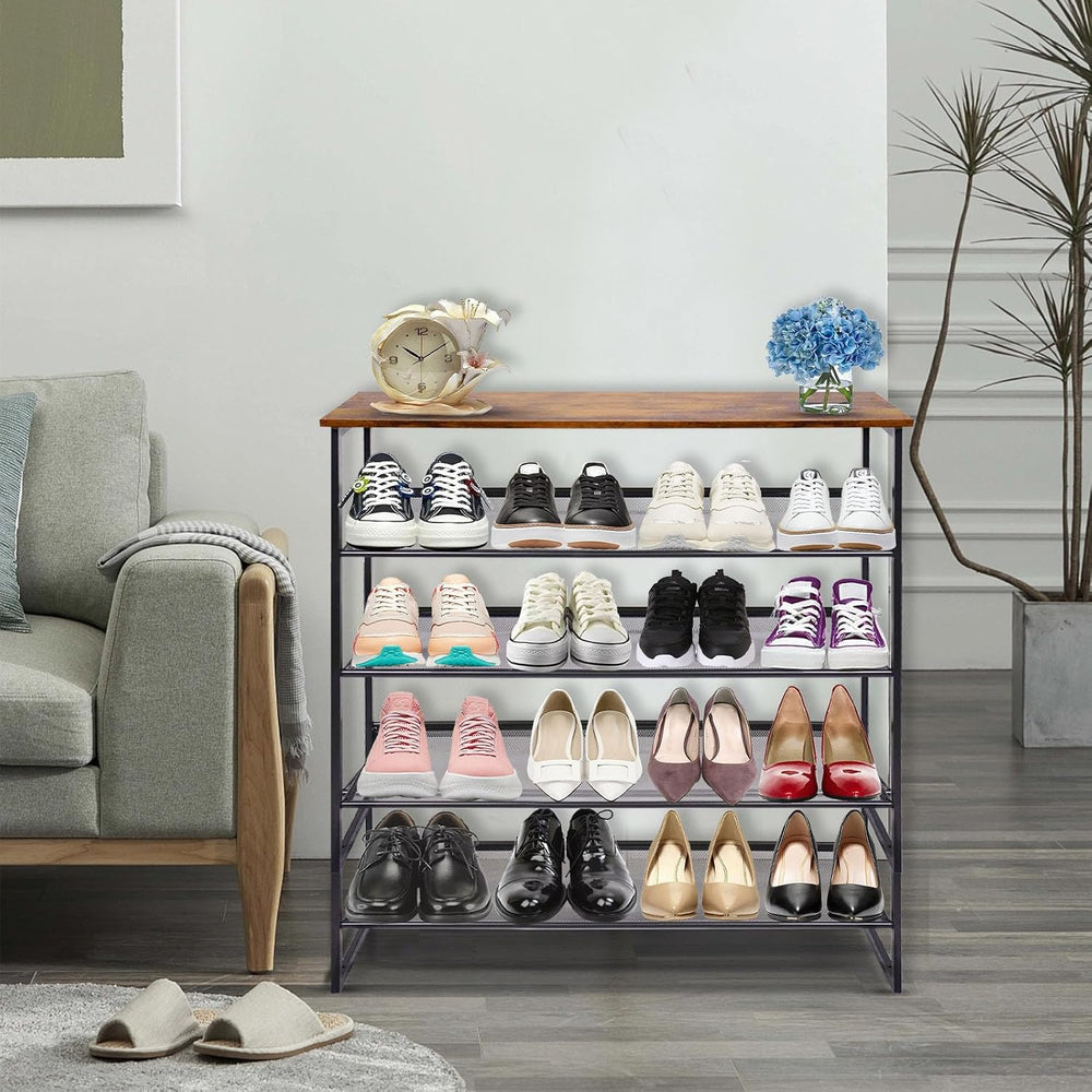 Garden 4 you Shoe Rack for Entryway 5 Tiers 11.8" D x 29" W x 36.5&...