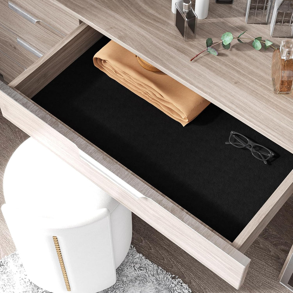 Self Adhesive Black Velvet Flocking Liner for Jewelry Box Cabinets Shelf 15.7...