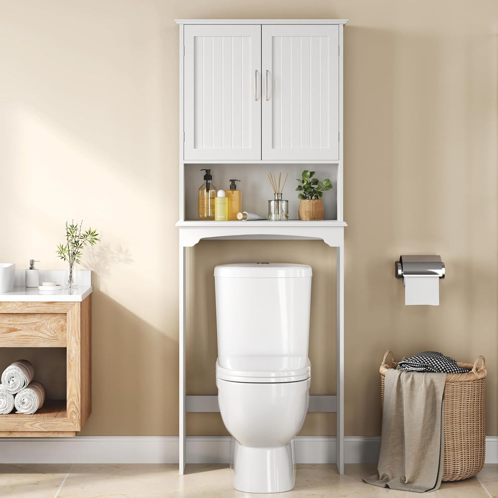 Yaheetech Over the Toilet Storage Cabinet, Bathroom Organizer, White