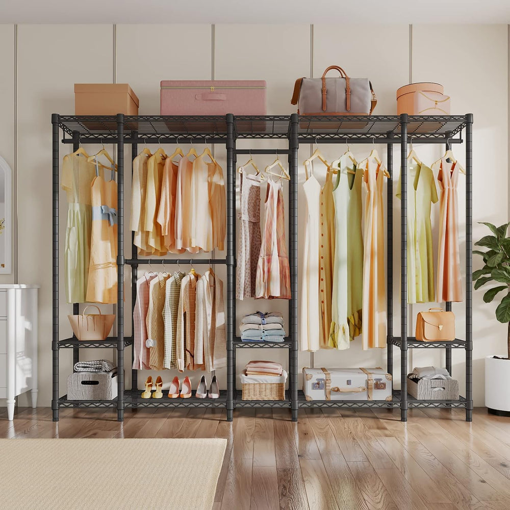 VIPEK V50 Extra Large Closet System, Heavy Duty Clothes Rack, Black