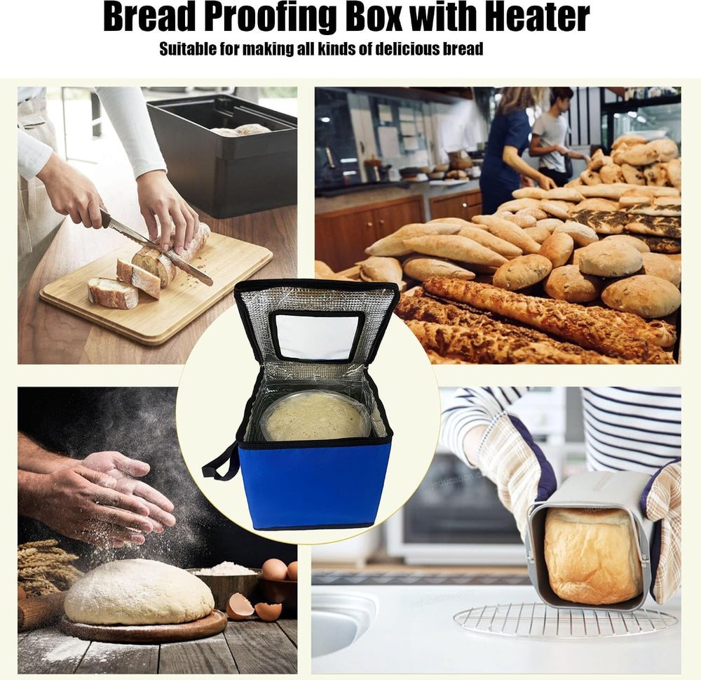 Folding Dough Proofing Box, Sourdough Starter with Temp Control (0-122โ) &...