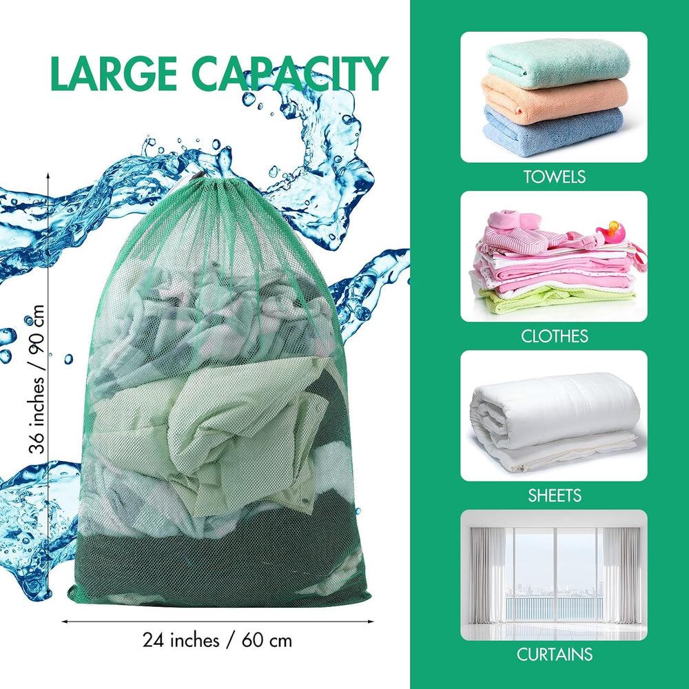 Berlune 30 Pack Large Mesh Laundry Bags