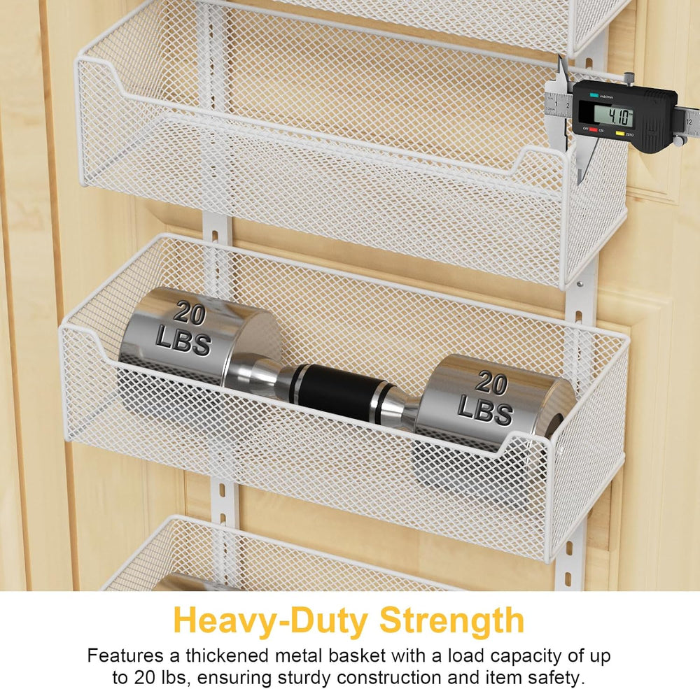 VyGrow Over the Door Organizer, 8-Tier Pantry Organizer with Fully Enclosed M...