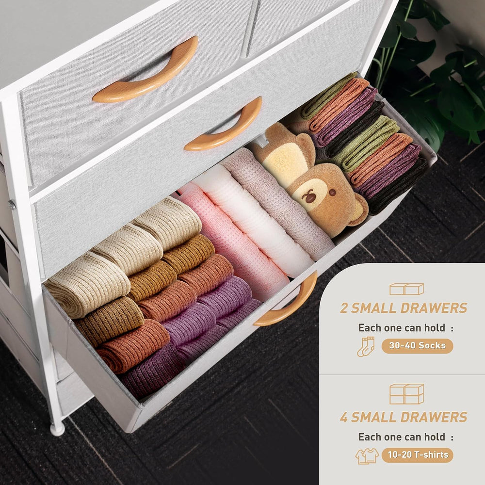 Mifuro Tall Dresser for Bedroom, Vertical Storage Organizer Tower with 6 Draw...