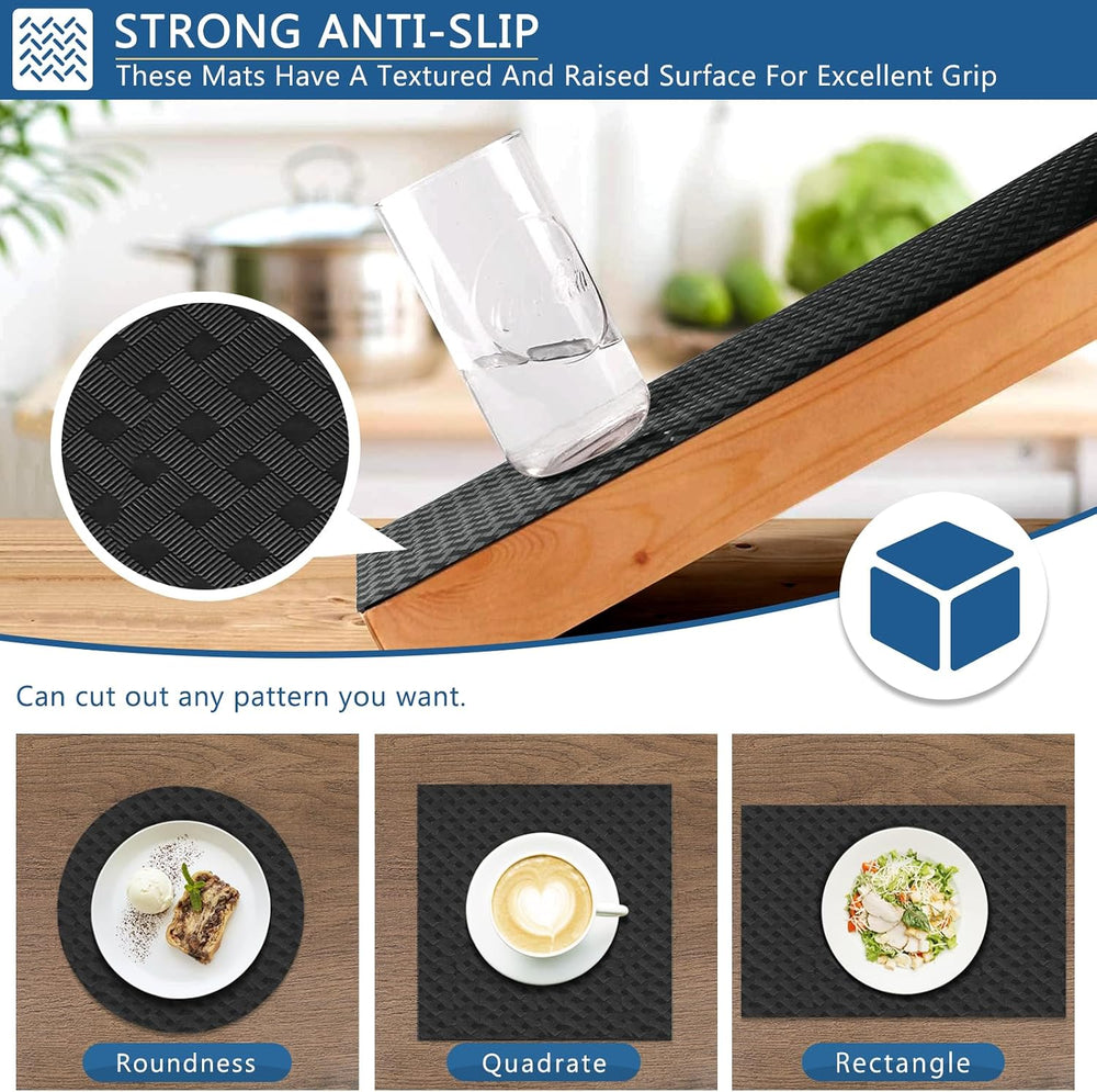 Self Adhesive Shelf Liner, 17.5"W x 393.7"L Contact Paper for Cabin...