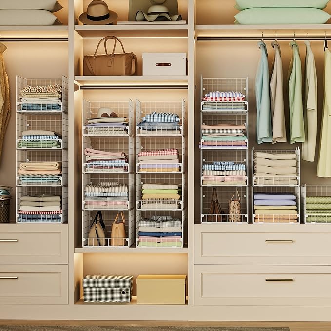 Stackable Closet Organizers and Storage
