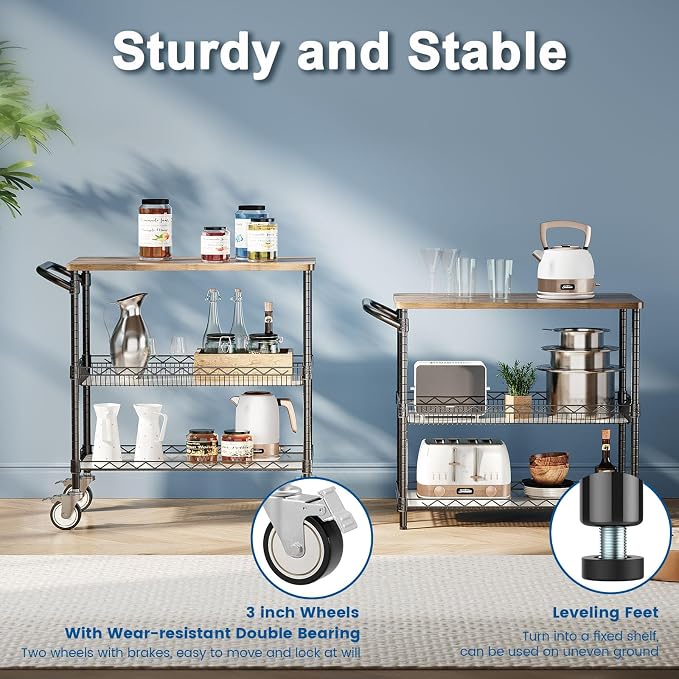 Leteuke Rolling Kitchen Carts