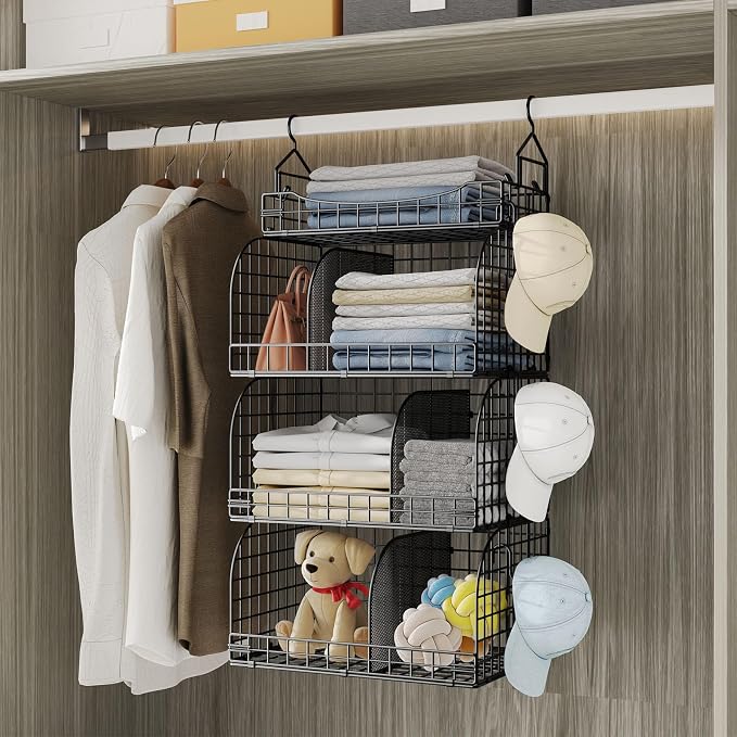 HapiRm Hanging Closet Organizer Storage