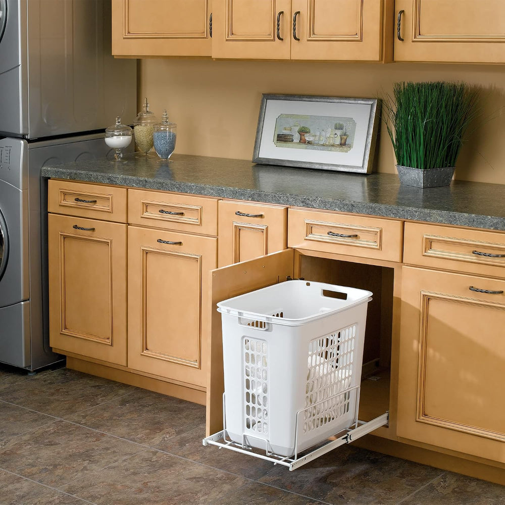 Rev-A-Shelf Pullout Clothes Hamper, Steel Frame & Polymer Laundry Bin