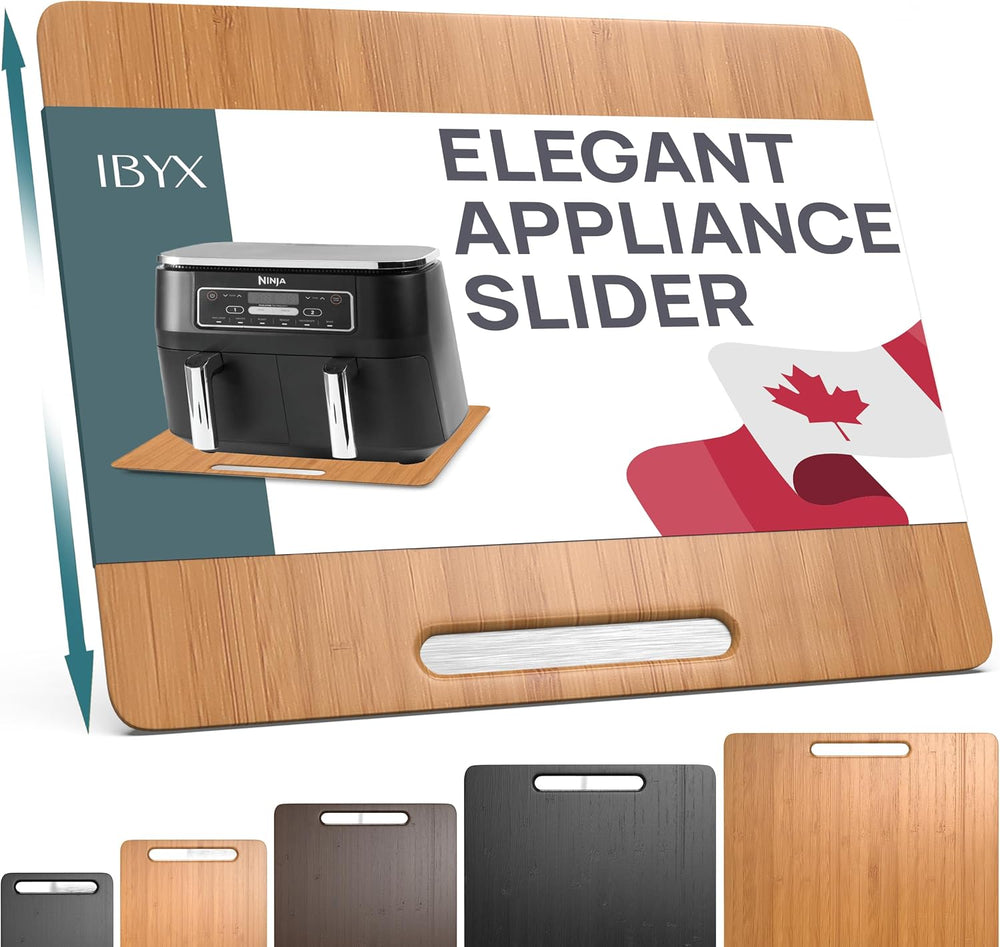 Ibyx Appliance Slider, Sliding Tray for Coffee Maker, 16 x 13 in, Natural