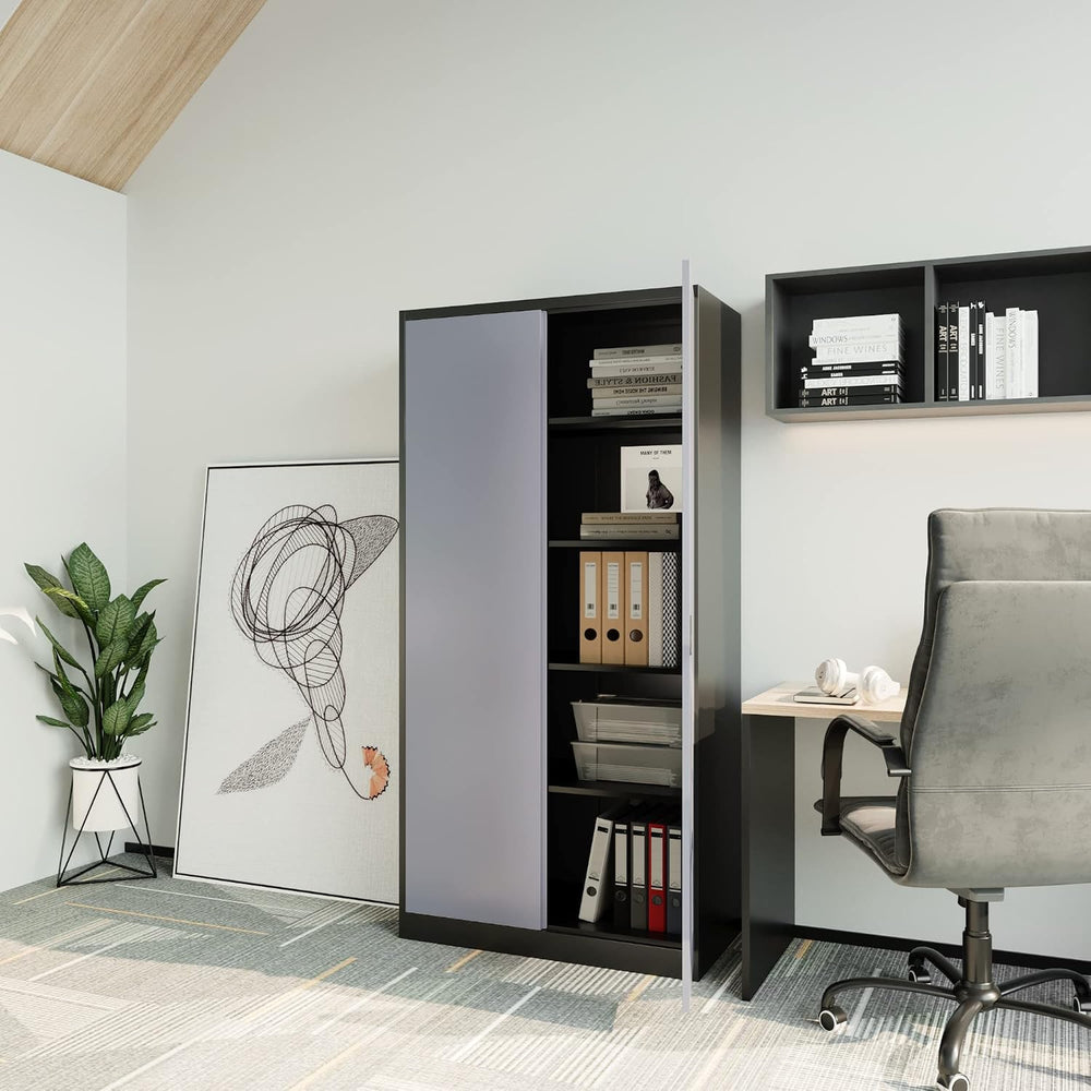 STANI Garage Storage Cabinet, 71" Steel Lockable File Cabinet, Locking S...