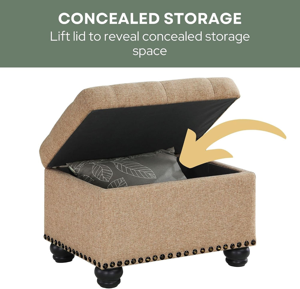 Convenience Concepts Designs4Comfort 5th Avenue Storage Ottoman 24" - Co...