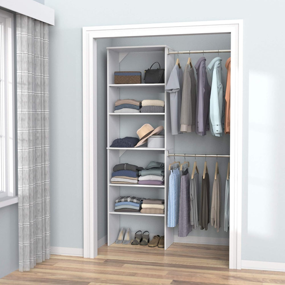 ClosetMaid SuiteSymphony Wood Closet Organizer System, 25-Inch Starter Kit wi...