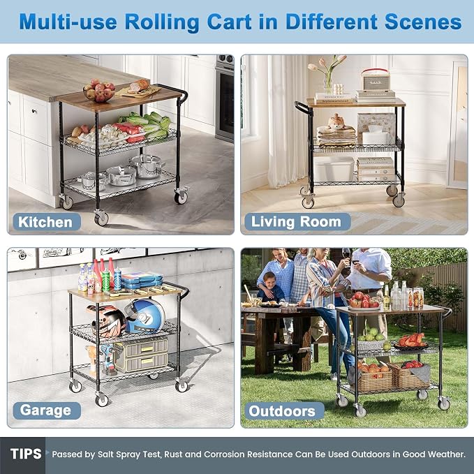 Leteuke Rolling Kitchen Carts