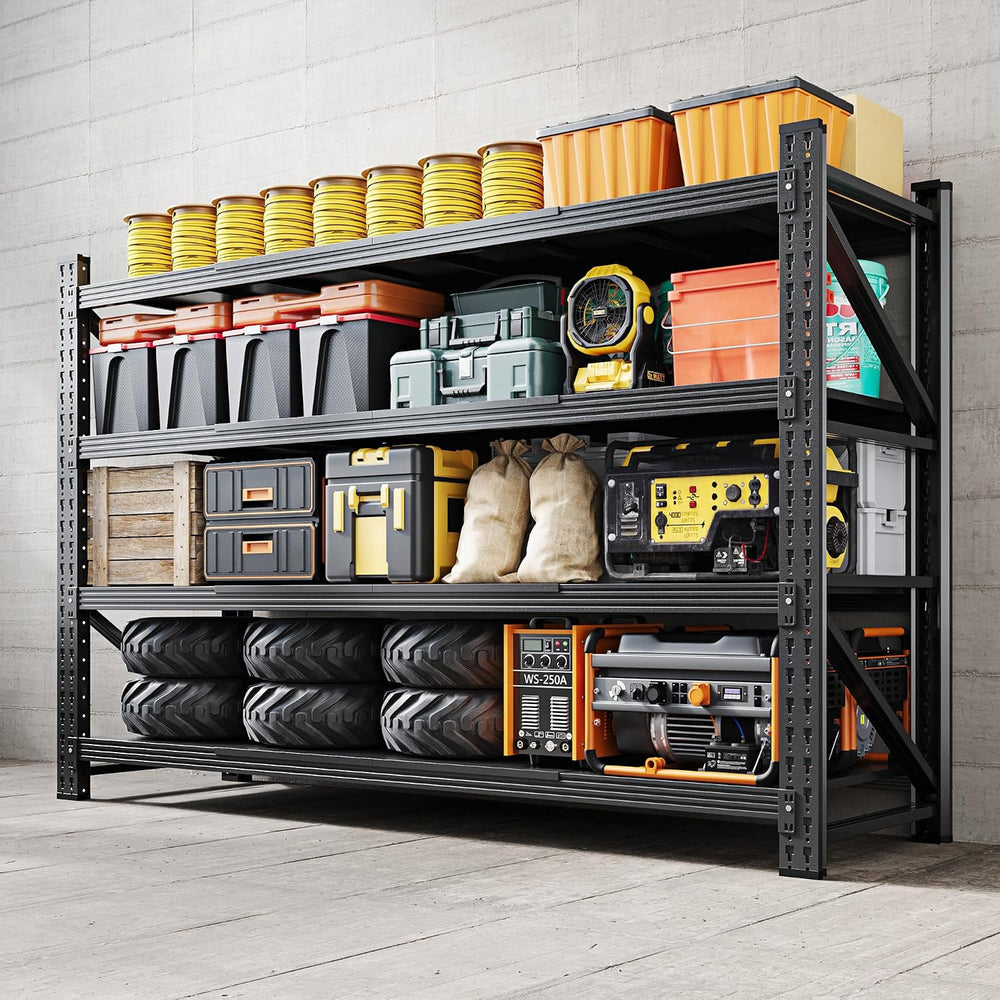 Yizosh Storage Shelves, 5000LBS Garage Shelving Unit, Metal Shelving Adjustab...