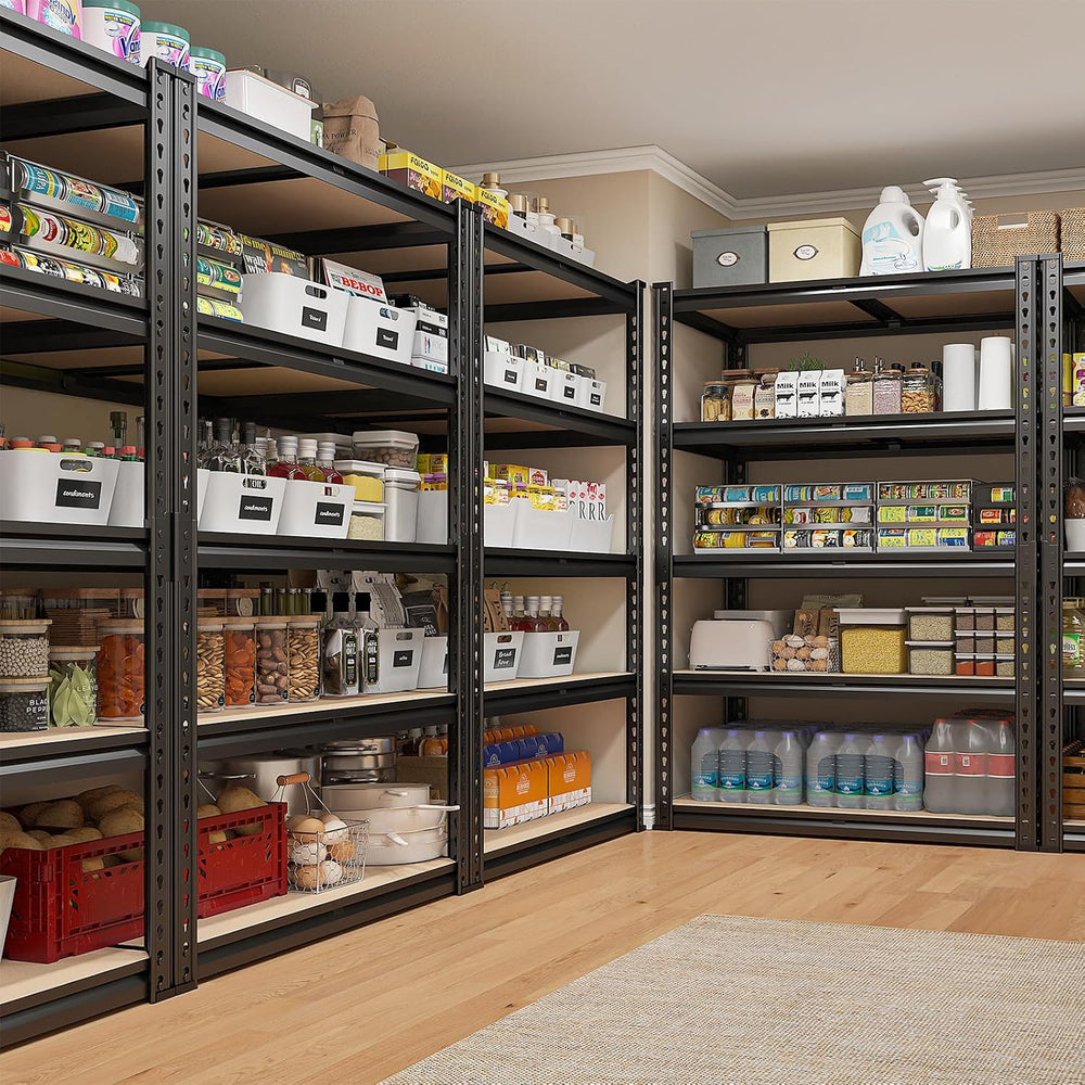 REIBII 72" Garage Shelving, Heavy Duty Storage Shelves 2000LBS, 5 Tier M...