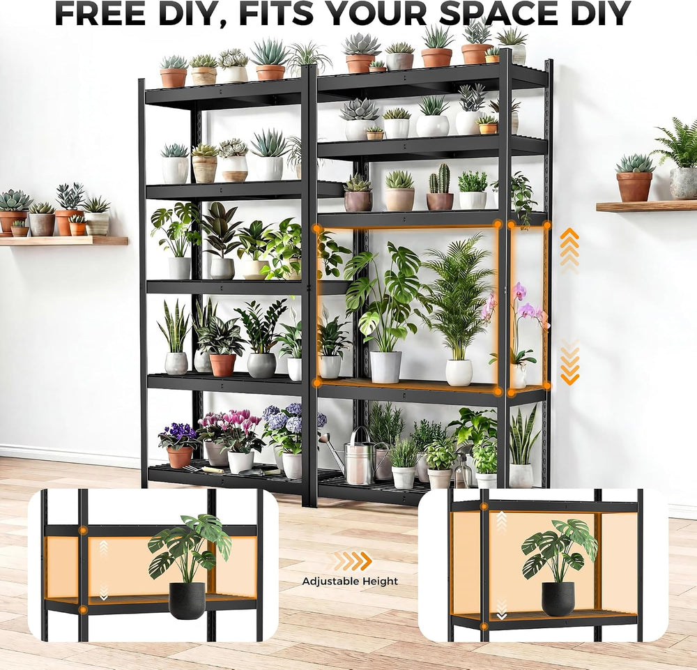 CAMMOO 3500LBS Storage Shelves, 5 Tier Wire Shelf 36"W x 16"D x 72&...