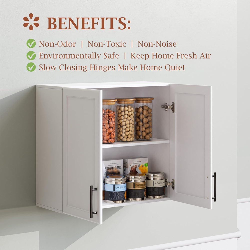 FIMELLO Wall Cabinet, Medicine Cabinet, Wall Amount Cabinet for Bathroom Laun...