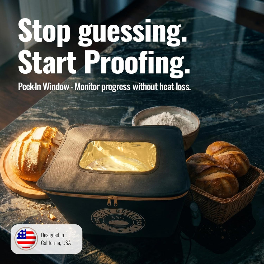 Cozy Bread® Proofer | Sourdough Proofing Box with Thermostat Control, Collaps...