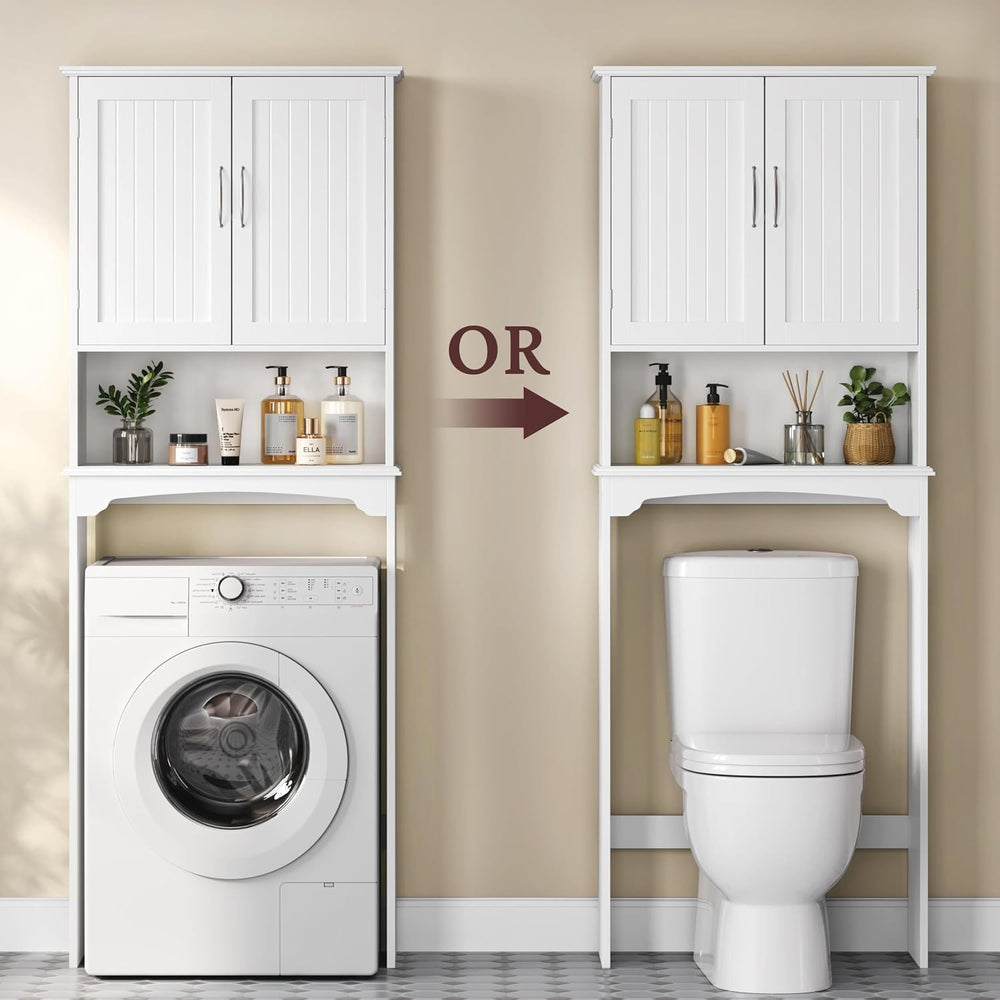 Yaheetech Over the Toilet Storage Cabinet, Bathroom Organizer, White