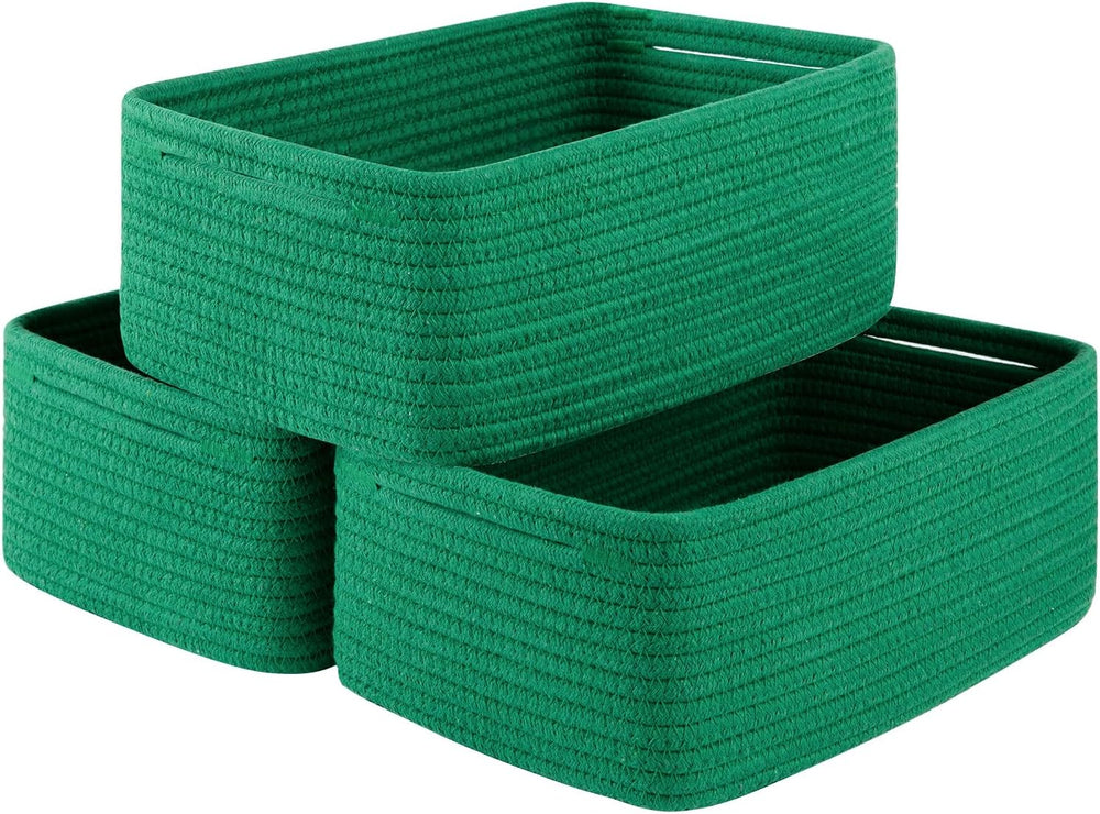 OIASKET 3 Pack Small Storage Baskets for Organizing, Cute Woven Decorative Gi...