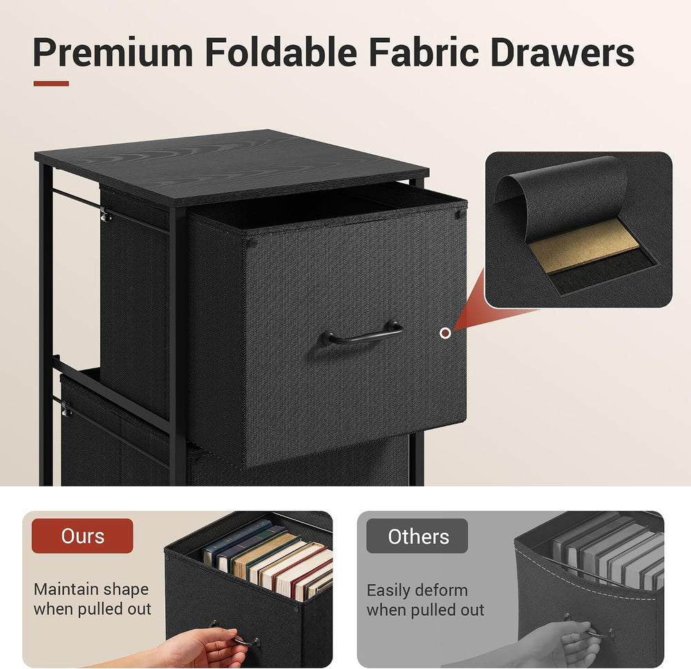 DEVAISE 2 Drawer Mobile File Cabinet, Rolling Printer Stand