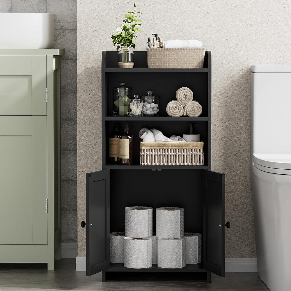 Homhedy Small Bathroom Storage Cabinet, Toilet Paper Storage Cabinet