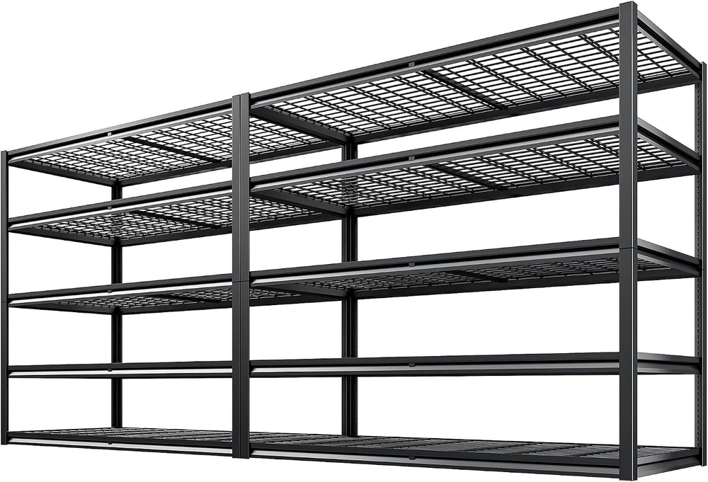REIBII 55.2'' W x 78.2'' H x 26'' D, 5-Tier Metal Gar...