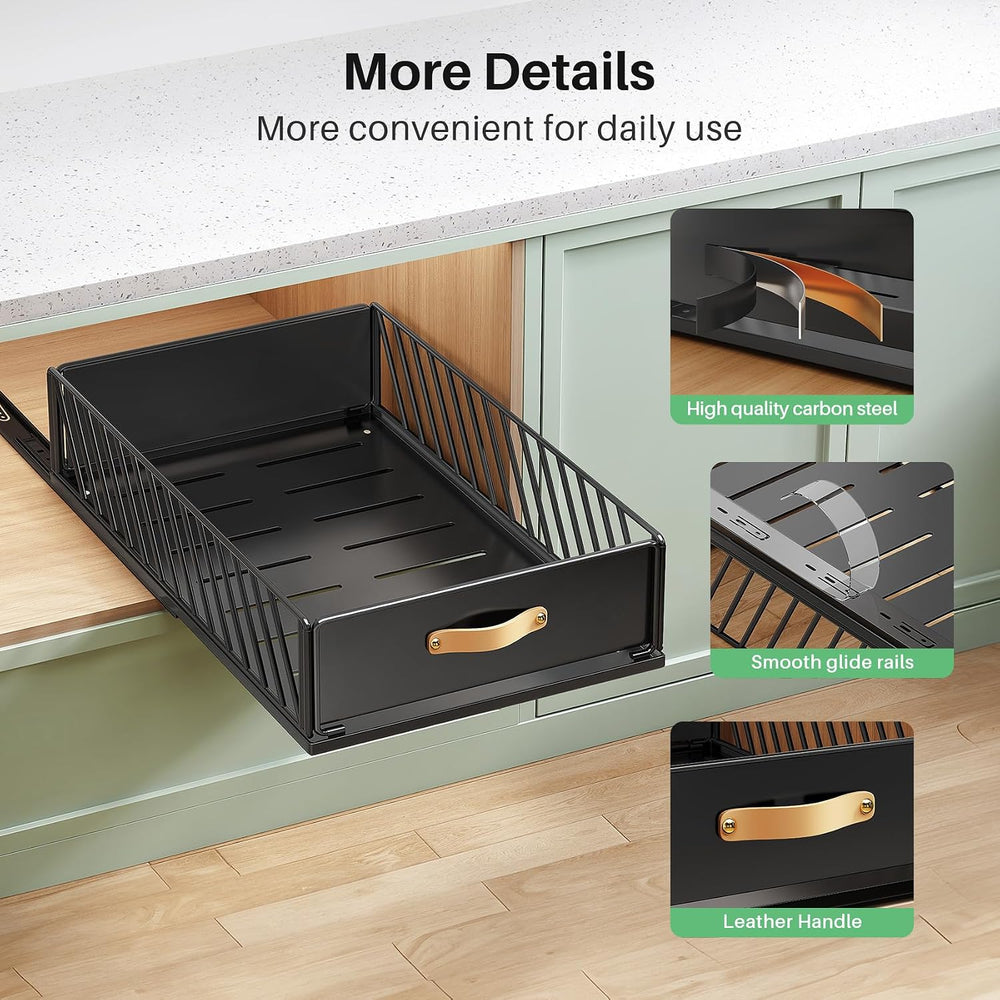Pull out Cabinet Organizer,Heavy Duty Slide out Pantry Shelves Drawer Storage...