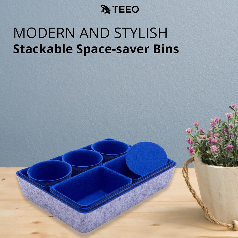 Teeo - Felt Drawer Organizer - Desk Accessories - Office Organization - Kitch...