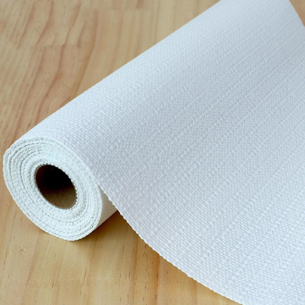Cabinet Liners for Shelves Waterproof 24 Inch Wide X 20 Ft White Non Slip Dra...