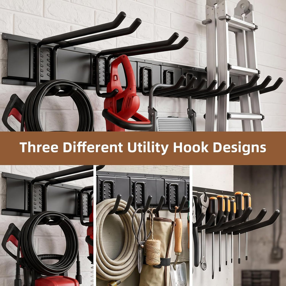 49.5" Garage Tool Organizer Wall Mount, 500 LBS Garden Tool Organizer