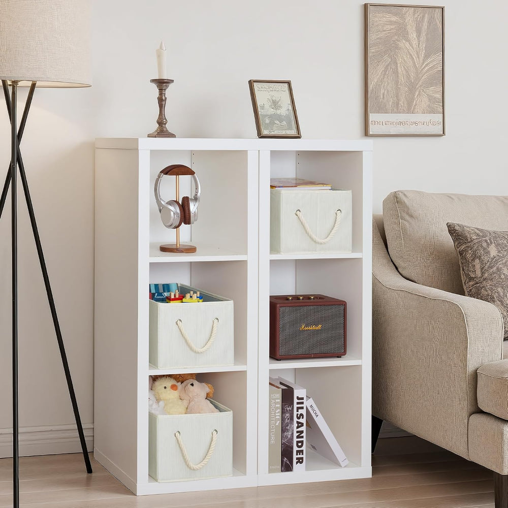 StorageWorks Storage Baskets for Shelves, Foldable Fabric Closet Storage Bins...