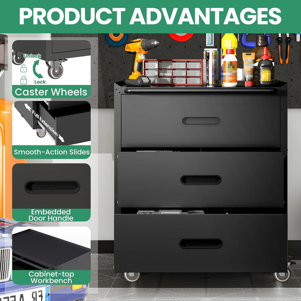12-Piece Heavy Duty Steel Garage Cabinet System | All-in-One Modular Garage C...