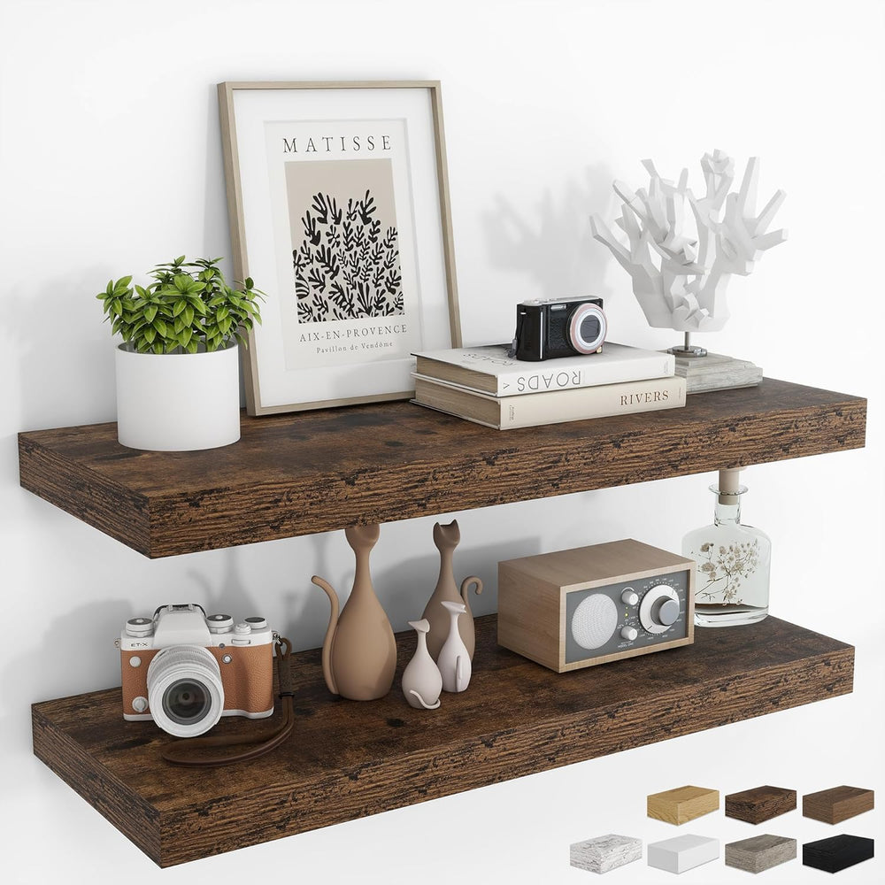 RICHFOCUS 36Inch Floating Shelves for Wall 2 Pack Shelves for Bedroom|Kitchen...
