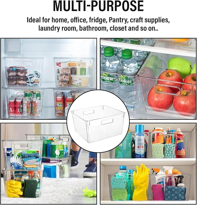 Clear Extra Large Plastic Storage Bins
