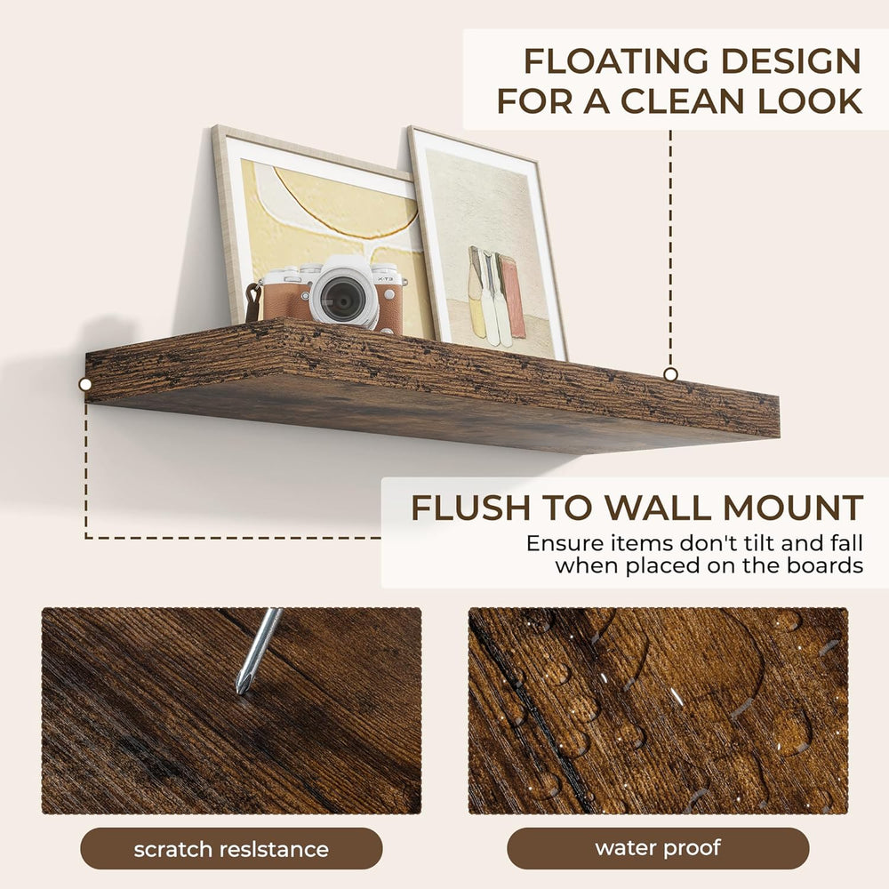 RICHFOCUS 36Inch Floating Shelves for Wall 2 Pack Shelves for Bedroom|Kitchen...